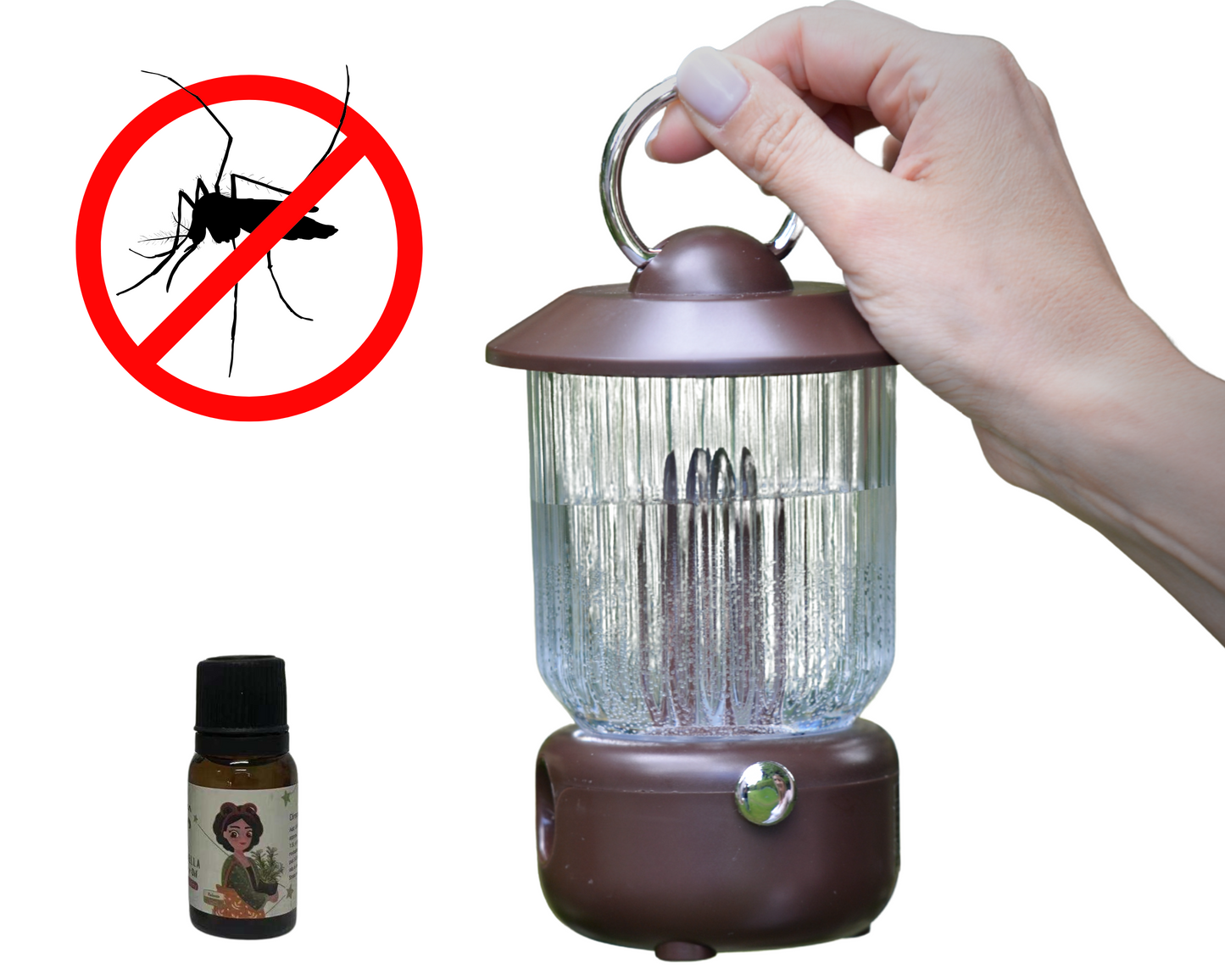 Humidificador Difusor de Aromas ABB4US con Luz LED – Farol Inalámbrico Recargable por USB