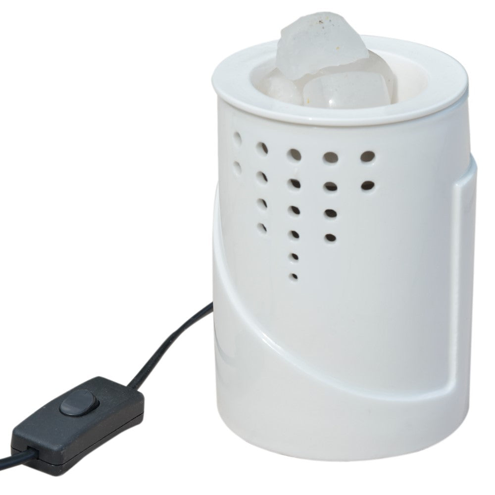 Calentador de Velas Cerámico Blanco ABB4US – Difusor de Aromas Decorativo