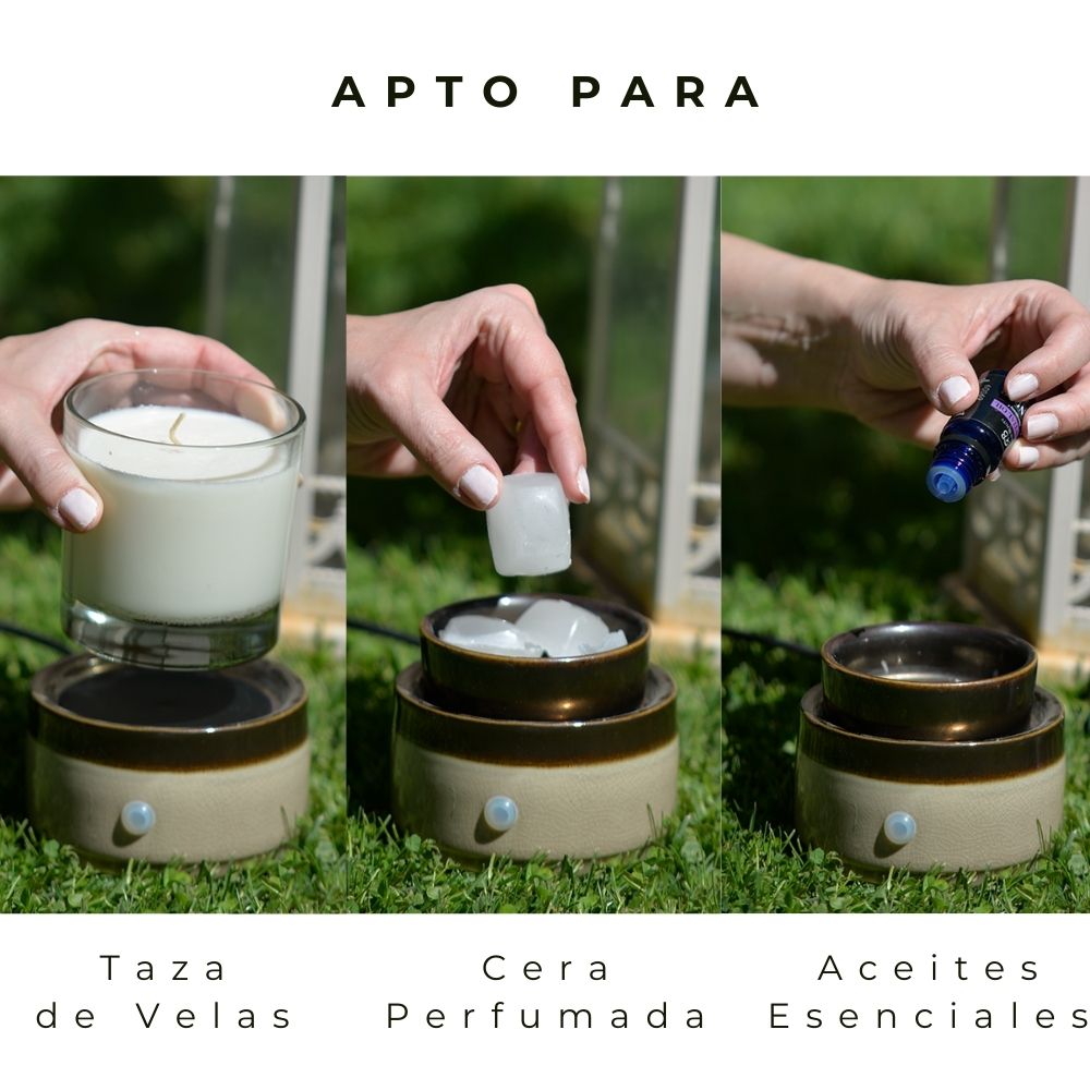 r ejemplo:  Calentador de Velas Cerámico ABB4US con 6 Ceras Perfumadas – Difusor Aromático Decorativo