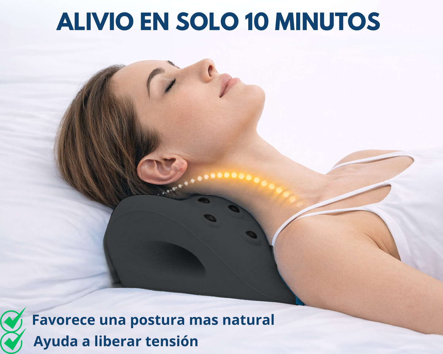 Almohada de Tracción Cervical Magnética para Cuello y Hombros