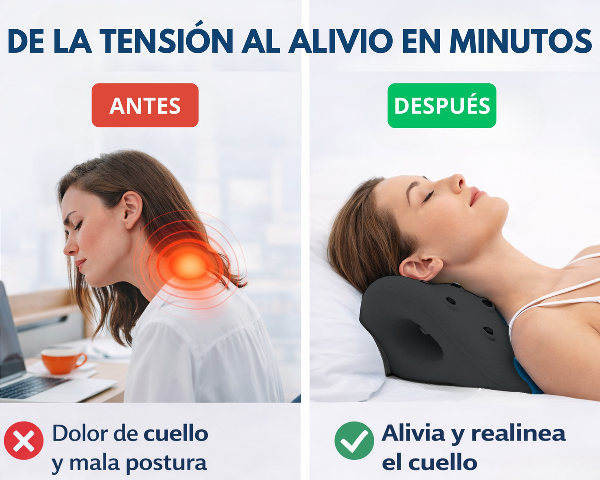 Almohada de Tracción Cervical Magnética para Cuello y Hombros