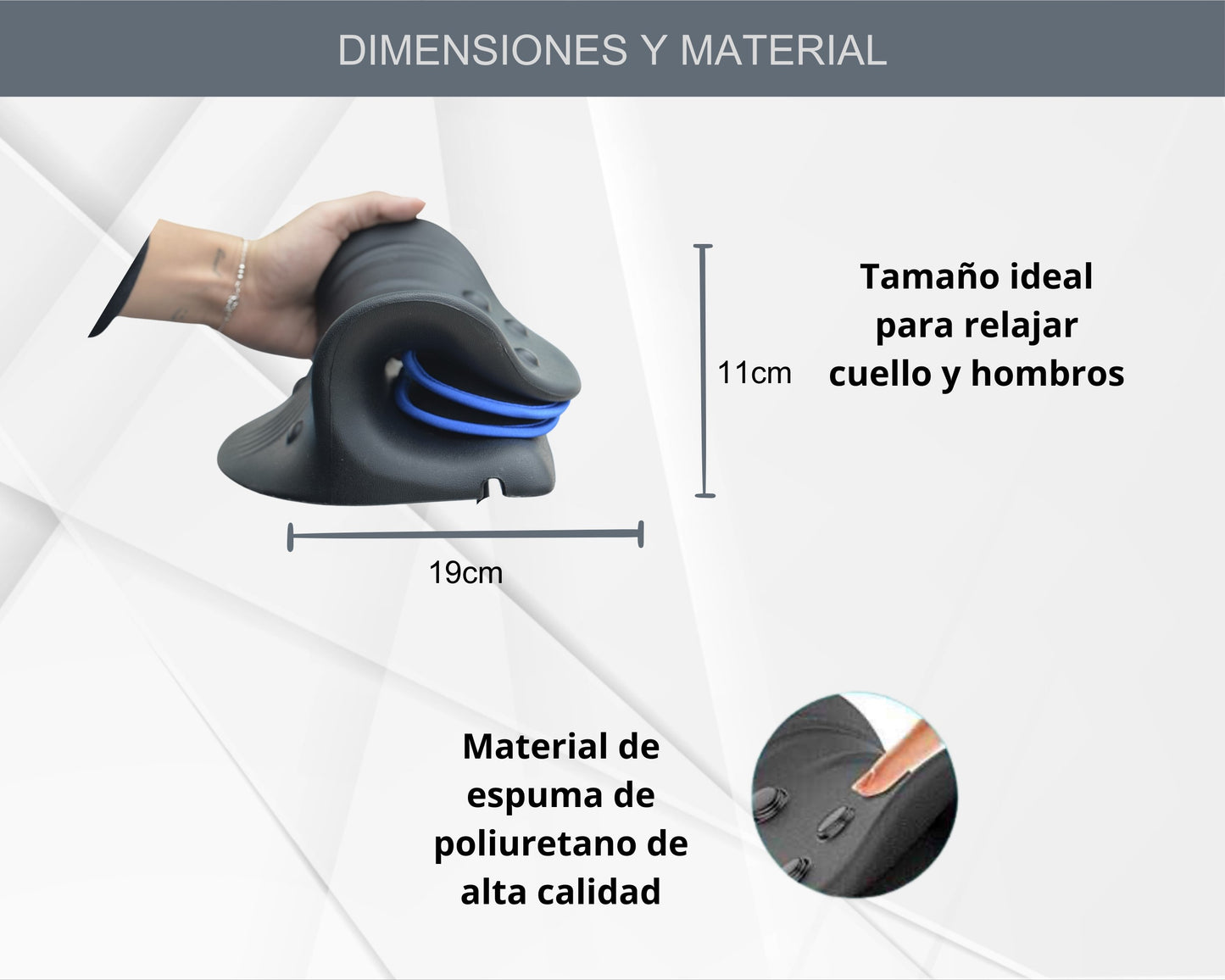 ABB4US | Cervical Traction Pillow with 8 Magnetic Points | to Relieve Neck and Shoulder Pain | Relaxing Posture Corrector Device | Stretching to Relieve Tension 
