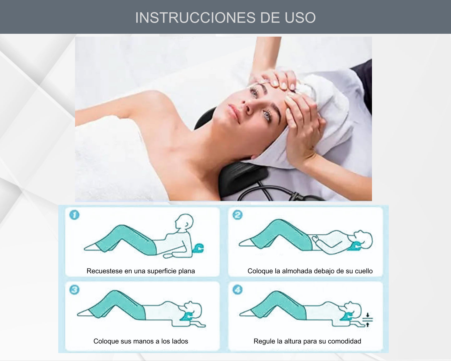 ABB4US | Cervical Traction Pillow with 8 Magnetic Points | to Relieve Neck and Shoulder Pain | Relaxing Posture Corrector Device | Stretching to Relieve Tension 
