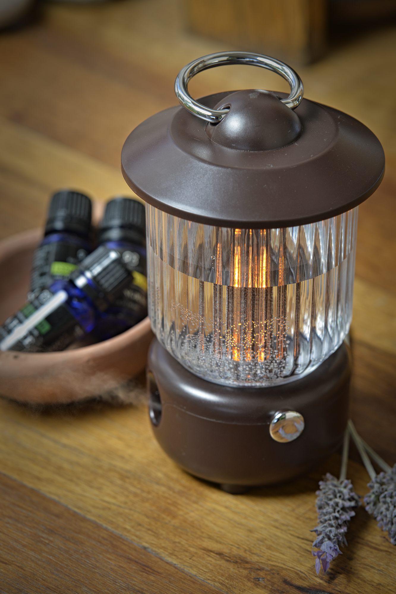 Humidificador Difusor de Aromas ABB4US con Luz LED – Farol Inalámbrico Recargable por USB